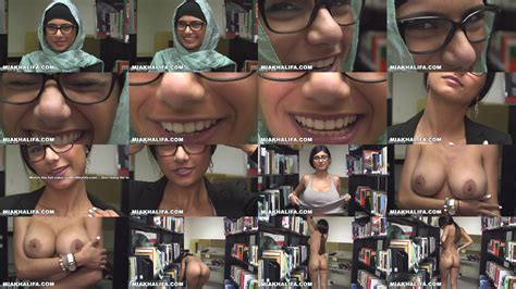 mia khalifa lebanese queen removes her hijab and clothes in a library