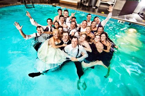 Pool Wedding Bridal Party Photo In 2019 Pool Wedding Wedding Party