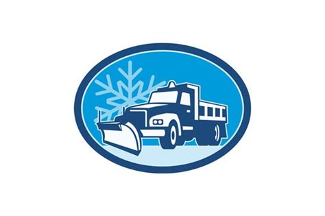 snow plow truck retro custom designed illustrations creative market