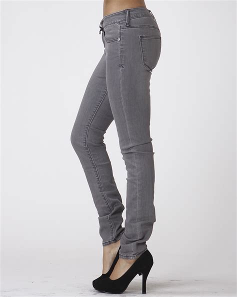 grey denim stretch skinny jeans gray stretch skinny jeans scarlet boulevard bottoms