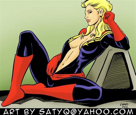 Captain Marvel Carol Danvers Undressing Captain Marvel