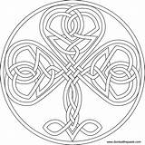 Coloring Shamrock Celtic Pages Knot Heart Embroidery Adult Color Knots Pattern Designs Format Knotwork Printable Mandala Patterns Book Outline Large sketch template