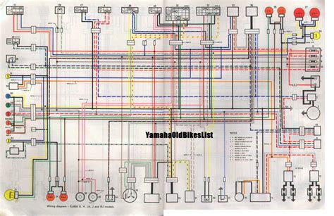 yamaha xj wiring diagram yamaha  bikes list