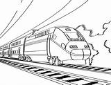 Train Coloring Passenger Pages Getdrawings Kids sketch template