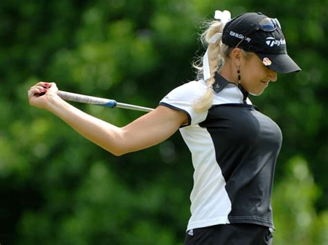Women’s Golf And Hot Blonde Golfer Natalie Gulbis White