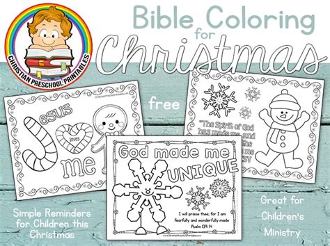 christmas bible coloring pages