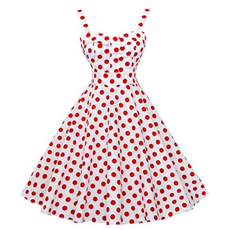 Maggie Tang Womens 1950s Vintage Rockabilly Dress Size L White Red