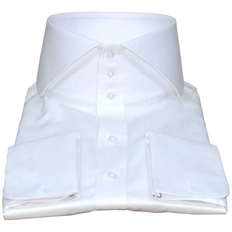 mens high collar shirt  cotton plain white  button etsy