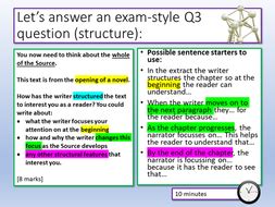 aqa english language paper   structure teaching resources