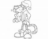 Cheetah Chester Coloring Christmas Pages Cheetahs Popular Coloringhome sketch template