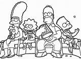 Simpsons Coloring Simpson Pages Print Maggie Printable Family Bart Lisa Halloween Color Pdf Movie Getcolorings Homer Funny sketch template