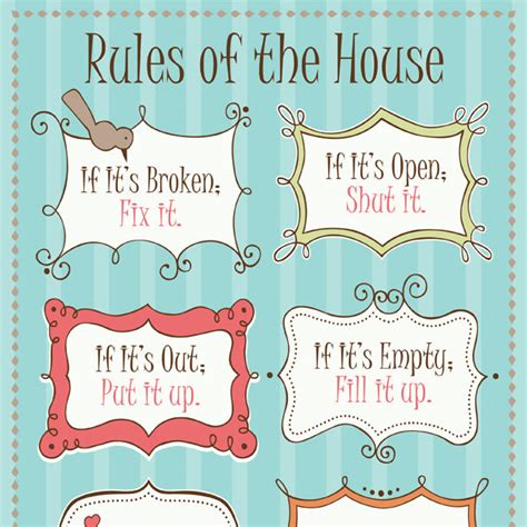 rules of the house imom