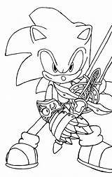 Coloring Sonic Super Pages Hedgehog Printable Popular sketch template