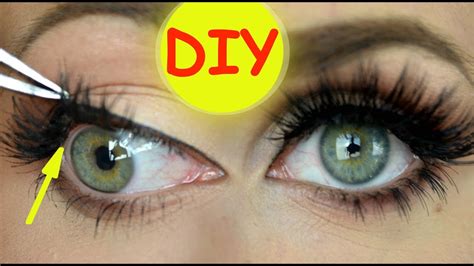 diy false eyelashes home  fast cheap easy youtube