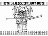 Coloring Ninjago Oni Mask Pages Hatred Harumi Lego Ausmalbilder Ausmalbild Colouring Maske Ausmalen Bricks True North Choose Board Truenorthbricks sketch template