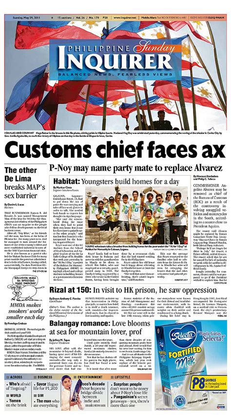 The Inquirer Front Page May 2011