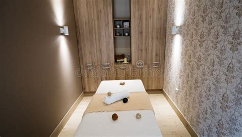 modern massage room  beautiful interior stock photo image