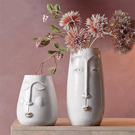 Are You Interested In Our White Ceramic Face Vase With Our Wedding