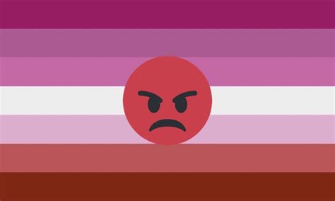 This Is The Lesbian Pride Flag I Designed For Lesbians Who Are Angry Lgbt