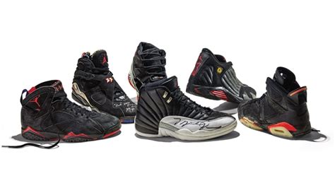 Michael Jordans Six Nba Championship Sneakers Are Now On Display
