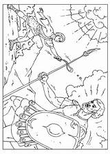 David Goliath Coloring Pages sketch template