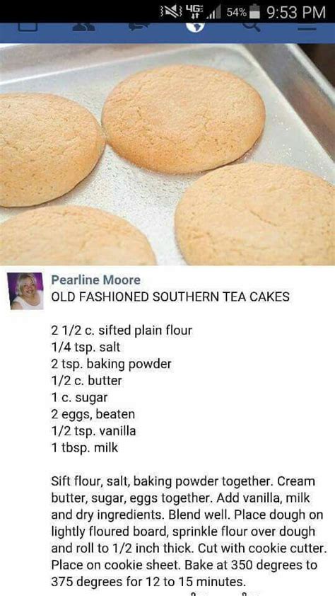 Southern Tea Cakes~~~~~ Tea Cakes Recipes Tea Cakes