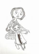Coraline Coloring Pages Burton Tim Adults Caroline Drawings Drawing Tad Jones Other Mother Sheets Character Colouring sketch template