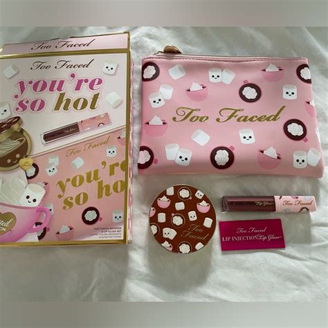 too faced makeup too faced youre so hot hot cocoa bronzer lip gloss
