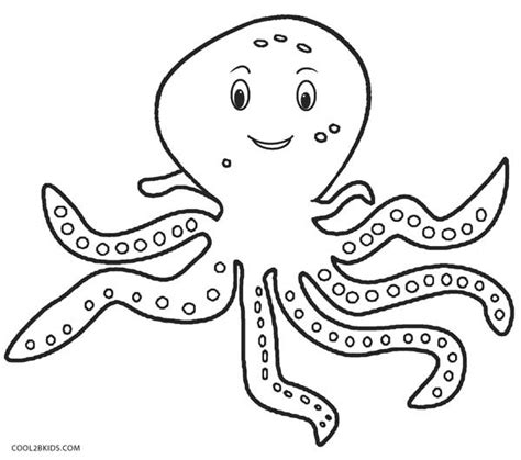 printable octopus coloring page  kids
