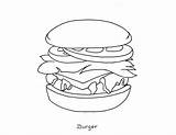 Coloring Foods Food Pages Printable Healthy Junk Burger Drawing Kids Hamburger Chicken Plate Unhealthy Color Pyramid Mexican Computer Bacon Worksheets sketch template