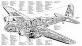 Boeing Cutaway Fortress Bomber 17c B17 Blueprint Positions B17c Cutaways Superfortress Smcars Cessna Overall Fling sketch template