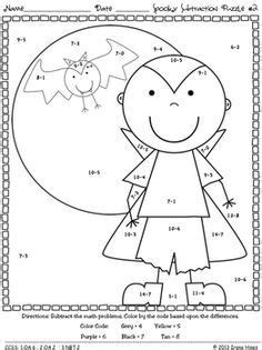 math halloween coloring worksheets google search halloween math