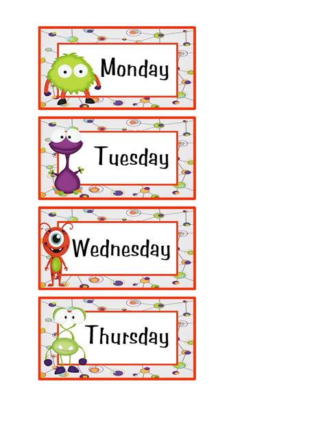 days   week worksheets activity shelter