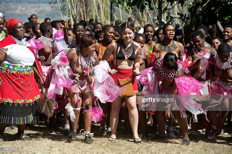 zulu maidens gather at the enyokeni royal palace in nongoma to photo