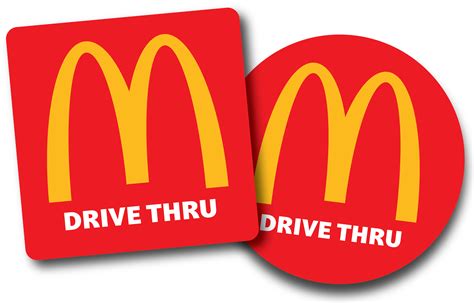 mcdonalds drive  logo