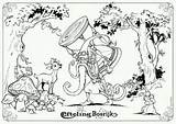 Efteling Klaas Vaak Bosrijk Elfjes Carnaval Tekenfilms Kleurboeken Uitprinten Downloaden Kleurboek Sprookjesboom sketch template