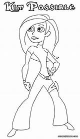 Kim Possible Coloring Pages Colouring Colorings sketch template