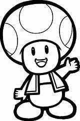 Toad Mario Coloring Pages Willpower Printable Getcolorings Toadette Color Old sketch template