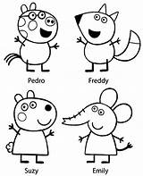 Coloring Peppa Sheep Suzy Pig Pages Colouring Print Elephant Emily Friends Template Topcoloringpages Color Pedro Susy sketch template
