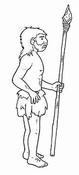 Steinzeit Neandertaler Colorare Evoluzione Ominidi Homo Disegni Erectus Primitivos Malvorlage Neanderthal Cavernicolas Ausmalen Malvorlagen Scritta Sull sketch template