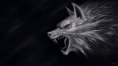scary wolf wallpaper group  atmcurry dark wolves