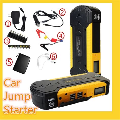 high capacity jump auto starter  car jumper charger auto portable car charger booster