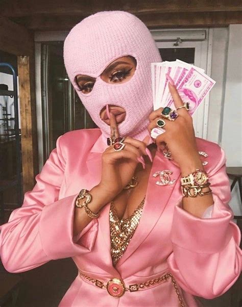 tumblr baddie gangsta ski mask aesthetic girl pink ski mask hd phone wallpaper pxfuel