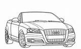 Coloring Audi Pages Cars Muscle Color Printable Car 43kb 433px Print Popular sketch template