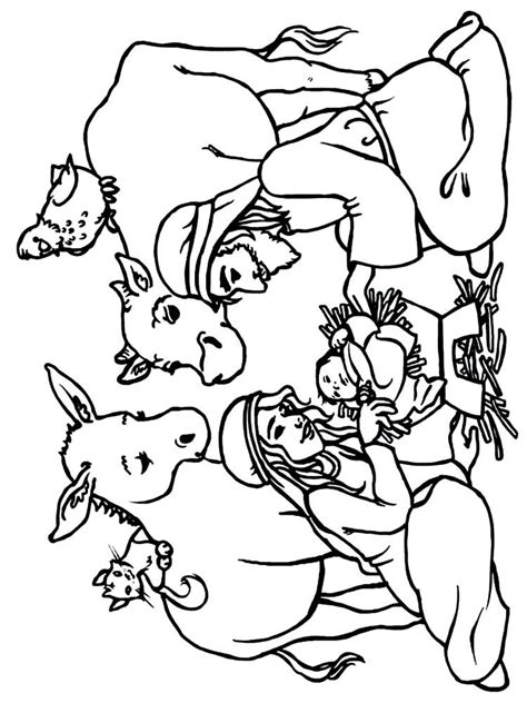 nativity scene coloring pages     collection