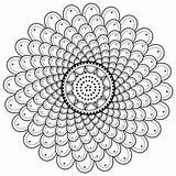 Spiral Mandala Adults sketch template