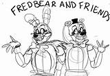Fredbear Friends Sketch Fnaf sketch template