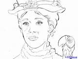 Poppins Mary Coloring Pages Printable Colouring Drawing Disney Printables Sheets Color Draw Print Andrews Adult Books Step Popular Julie Kids sketch template