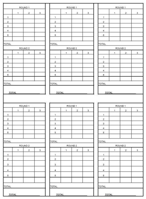 nasp archery score sheet printable thread score sheet  summer