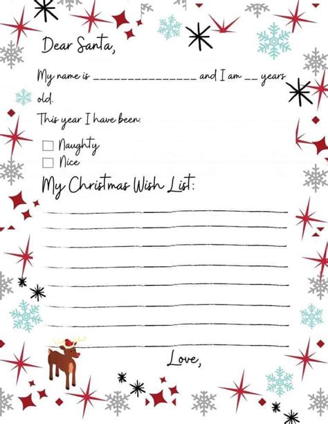 letter  santa  kids printable template troubleshooting motherhood